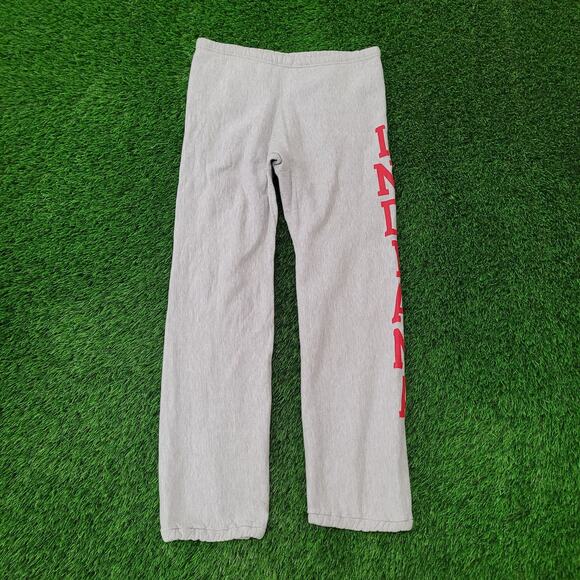 Vintage 80s Champion Indiana Pants L/XL Reverse-Weave Jogger USA Sweatpants - Picture 1 of 16